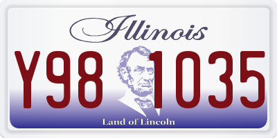 IL license plate Y981035
