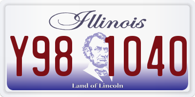 IL license plate Y981040