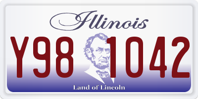 IL license plate Y981042