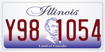 IL license plate Y981054