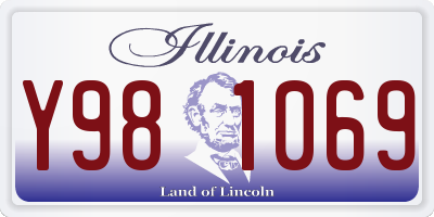 IL license plate Y981069