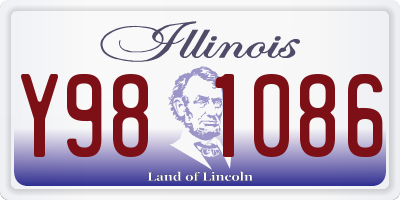 IL license plate Y981086