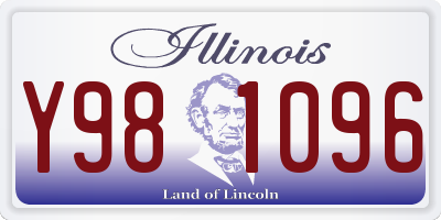 IL license plate Y981096