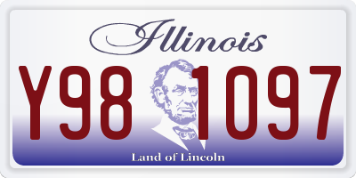 IL license plate Y981097
