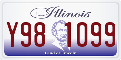 IL license plate Y981099