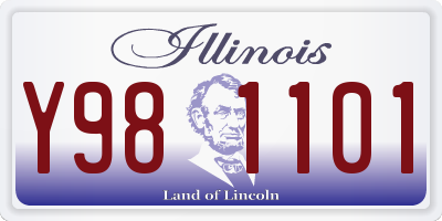 IL license plate Y981101