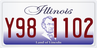 IL license plate Y981102