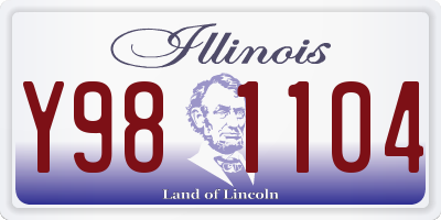 IL license plate Y981104