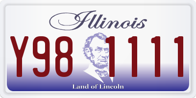 IL license plate Y981111