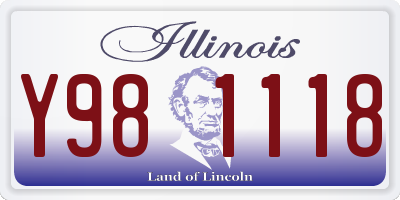 IL license plate Y981118