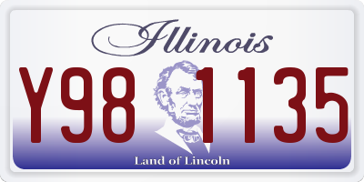 IL license plate Y981135