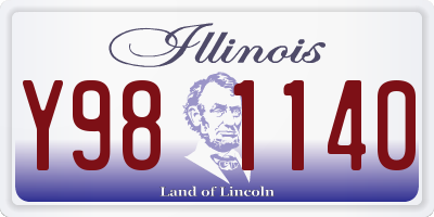 IL license plate Y981140