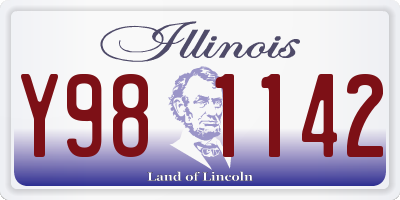 IL license plate Y981142