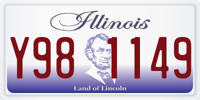IL license plate Y981149