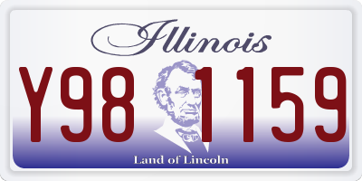 IL license plate Y981159