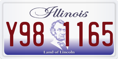 IL license plate Y981165