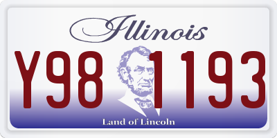 IL license plate Y981193