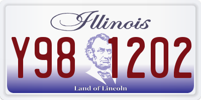 IL license plate Y981202