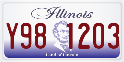 IL license plate Y981203