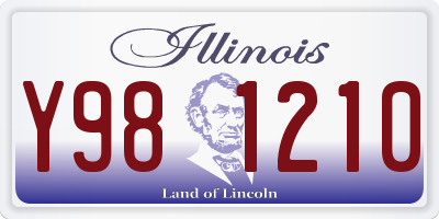 IL license plate Y981210
