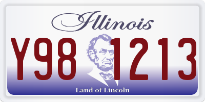 IL license plate Y981213