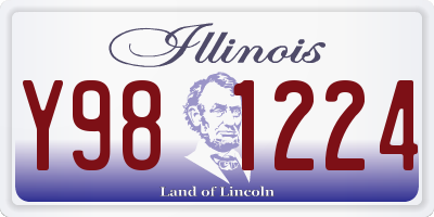 IL license plate Y981224