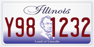IL license plate Y981232