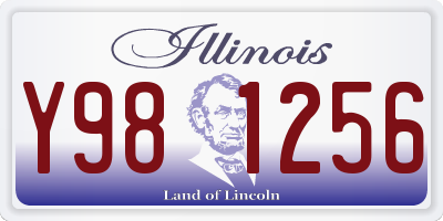 IL license plate Y981256