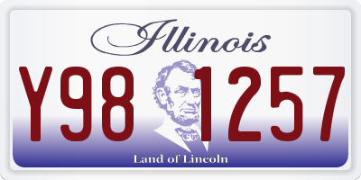 IL license plate Y981257