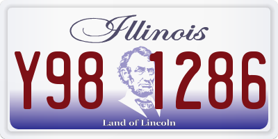 IL license plate Y981286