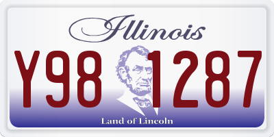 IL license plate Y981287