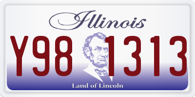 IL license plate Y981313