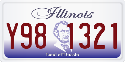 IL license plate Y981321