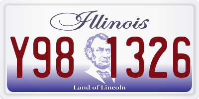 IL license plate Y981326