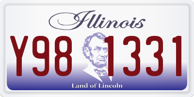 IL license plate Y981331