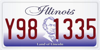 IL license plate Y981335