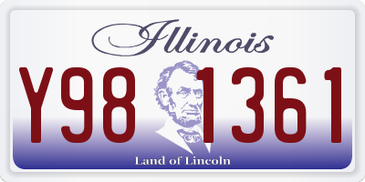 IL license plate Y981361