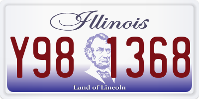 IL license plate Y981368