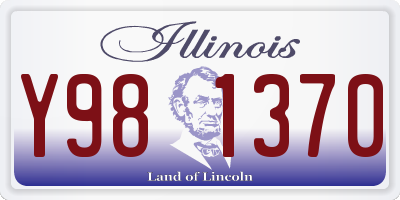 IL license plate Y981370