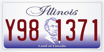 IL license plate Y981371