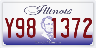 IL license plate Y981372