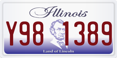 IL license plate Y981389