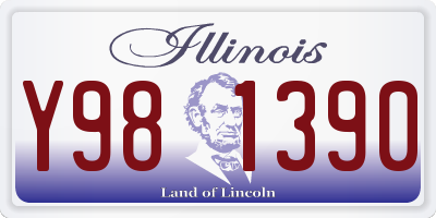IL license plate Y981390