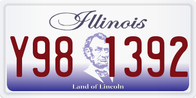 IL license plate Y981392