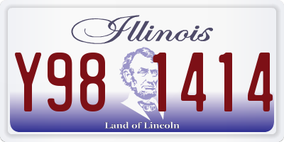 IL license plate Y981414