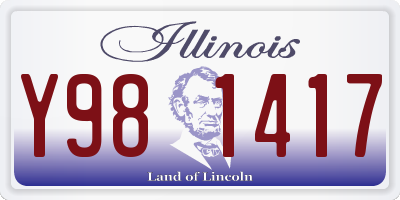 IL license plate Y981417