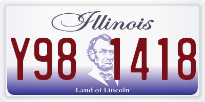 IL license plate Y981418