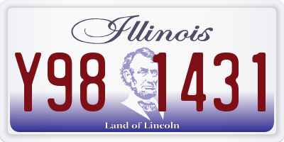 IL license plate Y981431
