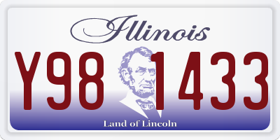 IL license plate Y981433