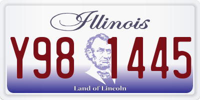 IL license plate Y981445